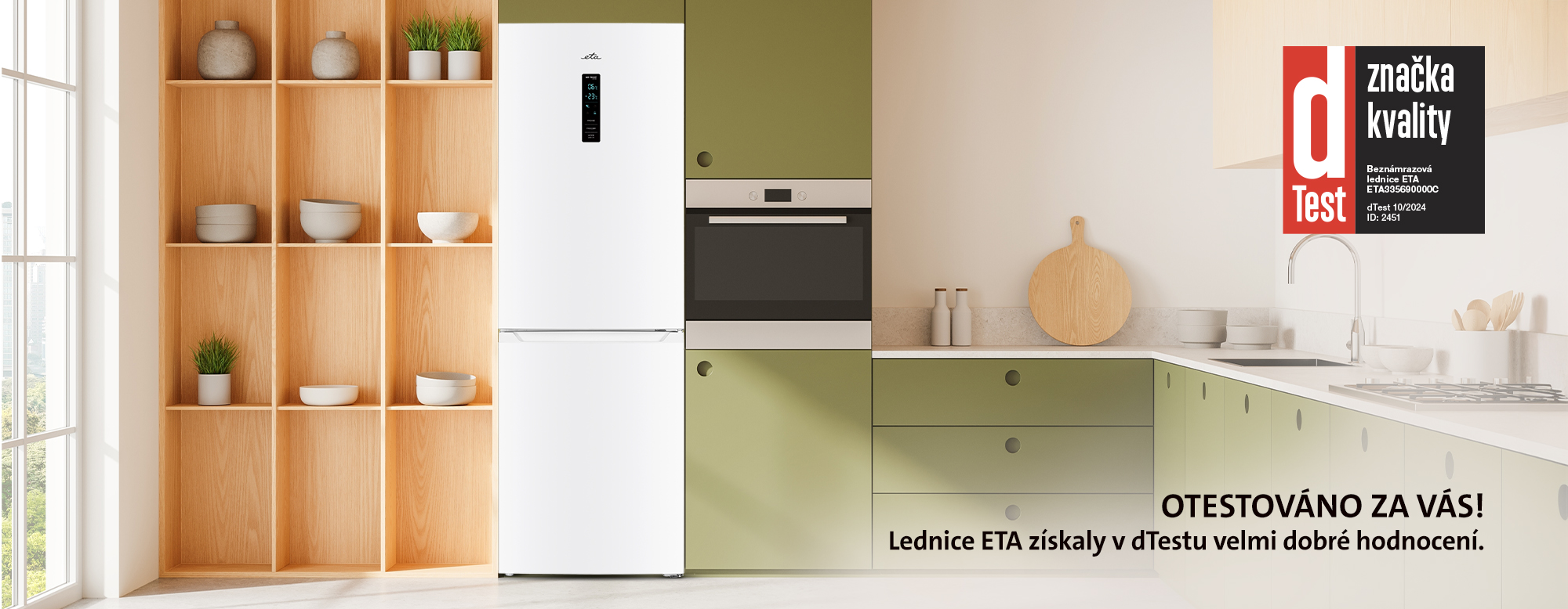 Chladnička s mrazničkou ETA 335690000C bílá-banner 1