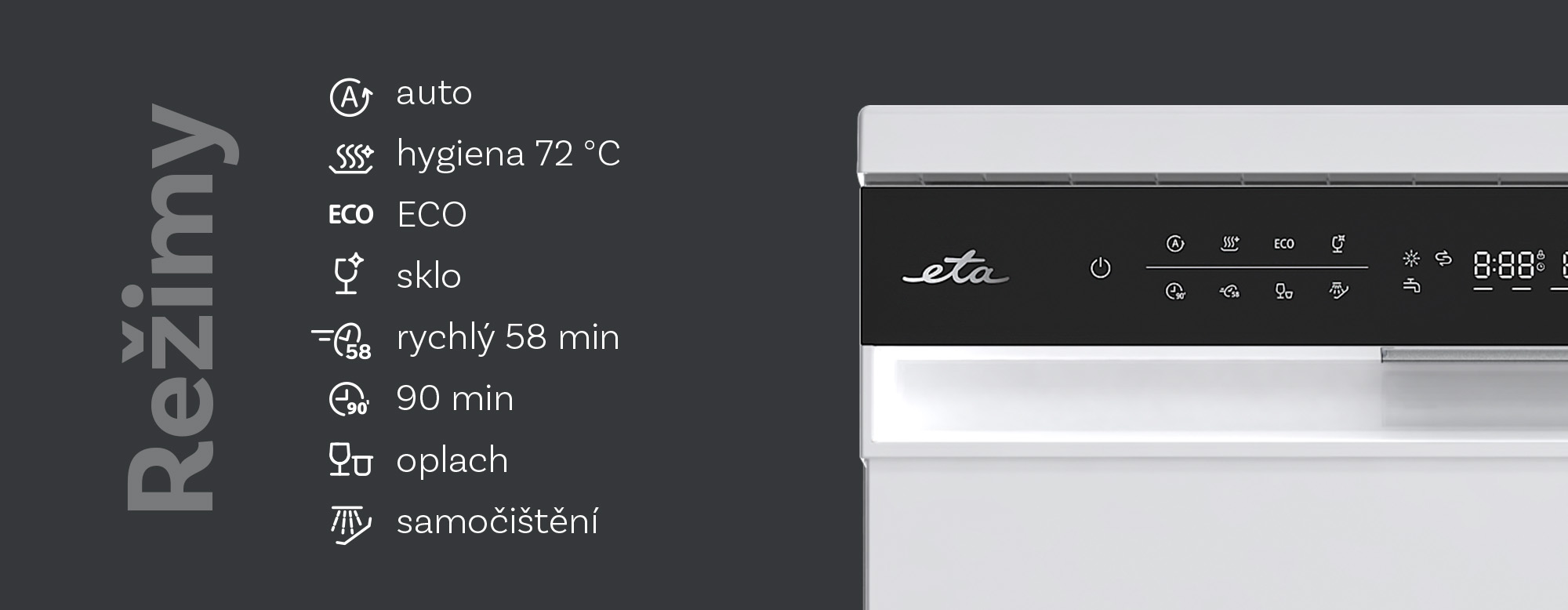 Myčka nádobí ETA 338090000B bílá-banner 4