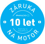 Philco logo 10 let záruka motor