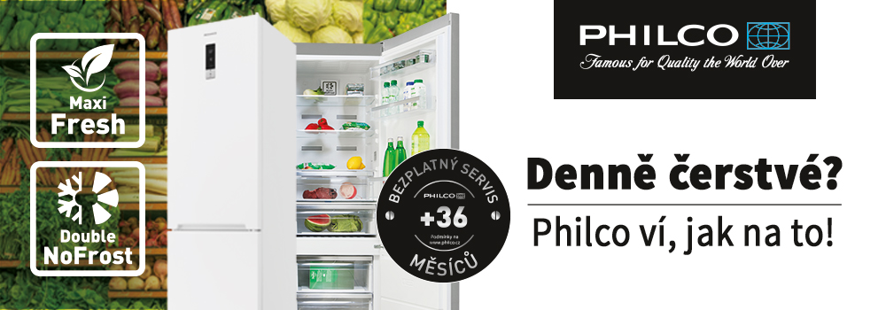 Philco lednice denně čerstvé