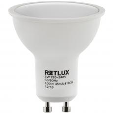 RLL 255 GU10 žárovka 5W CW    RETLUX-1.jpg